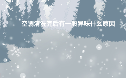 空调清洗完后有一股异味什么原因